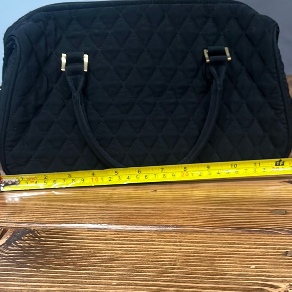 Vera Bradley Women’s Elegant Black Quilted Handbag - Picture 3 of 4